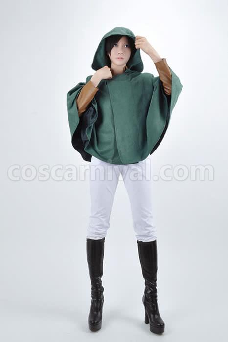 Attack On Titan Eren Jaeger The Recon Corps Wings of Freedom Cloak Custom Cosplay Costume