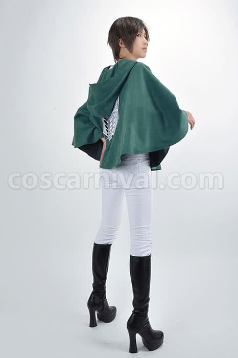 타이탄 eren jaeger에 대한 공격 정찰 군단 자유 망토 맞춤 코스프레 의상의 날개