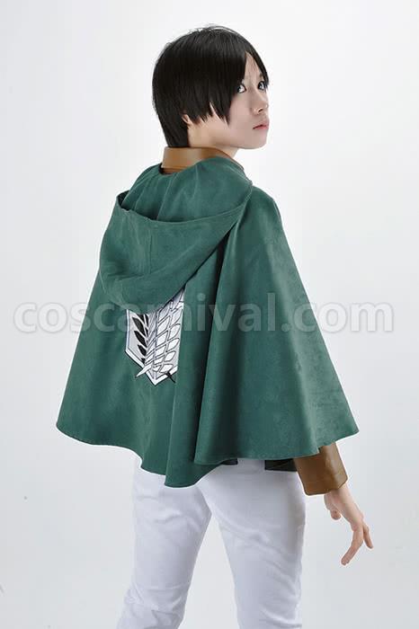 타이탄 eren jaeger에 대한 공격 정찰 군단 자유 망토 맞춤 코스프레 의상의 날개