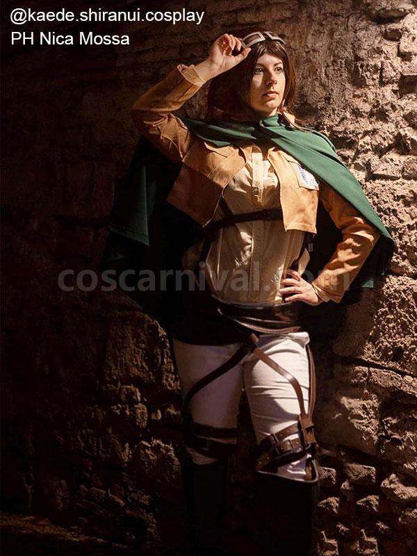 attack on titan hanji zoe short brown wigs custom cosplays