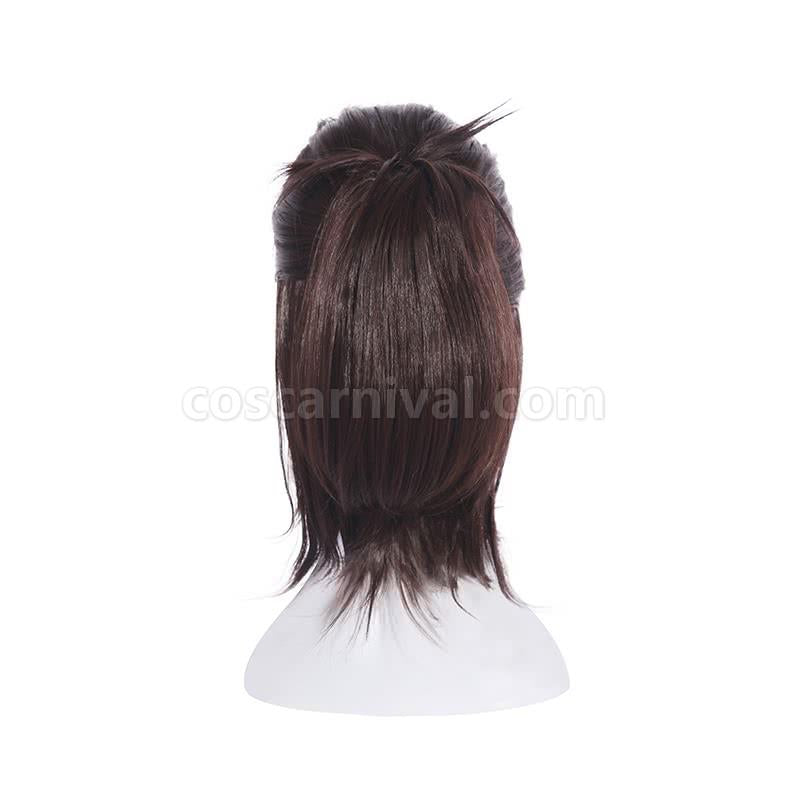 attack on titan hanji zoe short brown wigs custom cosplays