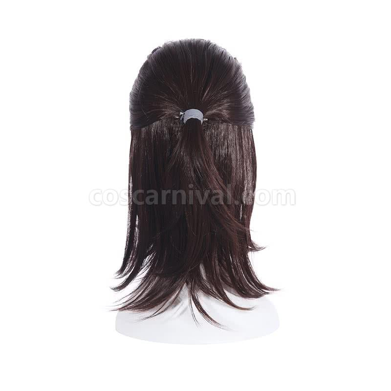 attack on titan hanji zoe short brown wigs custom cosplays
