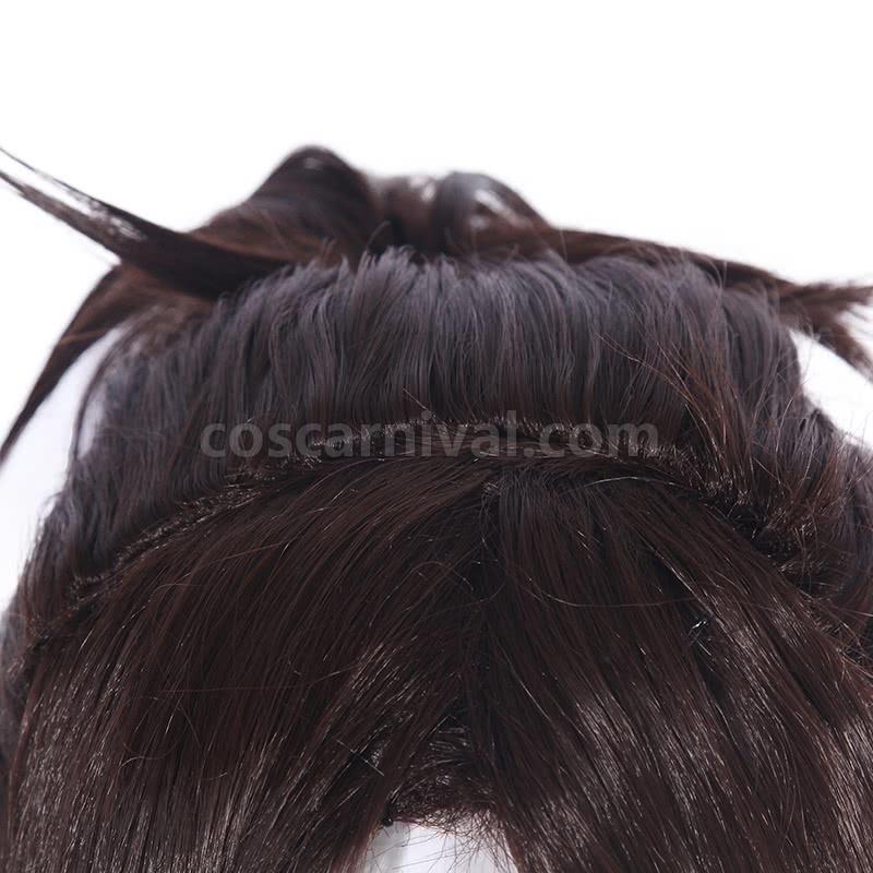 attack on titan hanji zoe short brown wigs custom cosplays