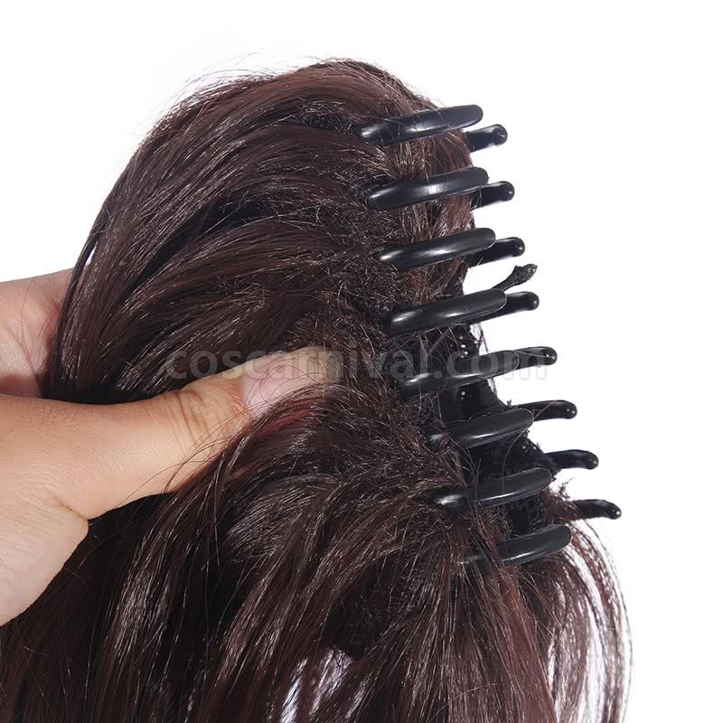 attack on titan hanji zoe short brown wigs custom cosplays