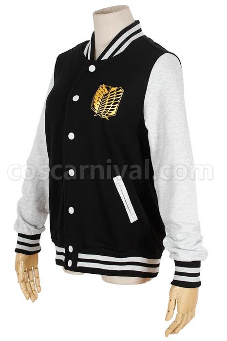 Attack on Titan Mikasa Ackerman Black Golden Cosplay Costume