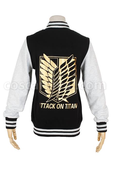 Titan Mikasa Ackerman 블랙 골든 코스프레 의상에 대한 공격