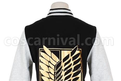 Titan Mikasa Ackerman 블랙 골든 코스프레 의상에 대한 공격