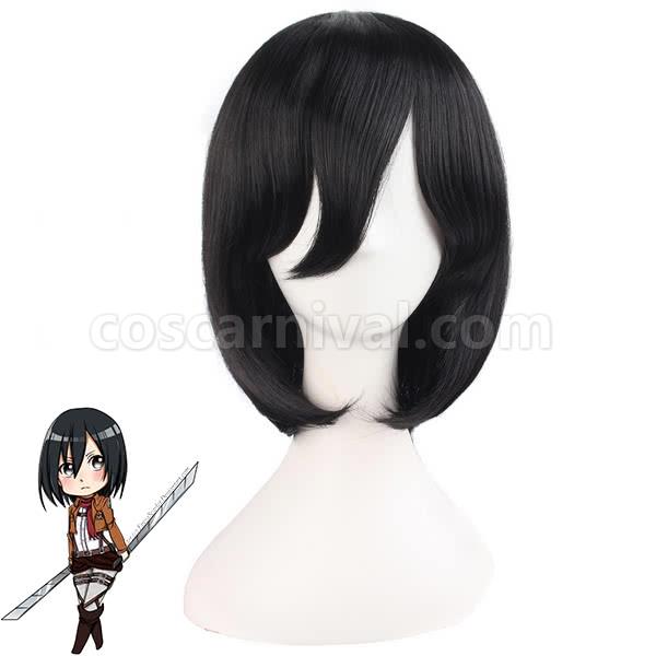 attack on titan rivaille ackerman black cospaly wigs anime cosplay costume