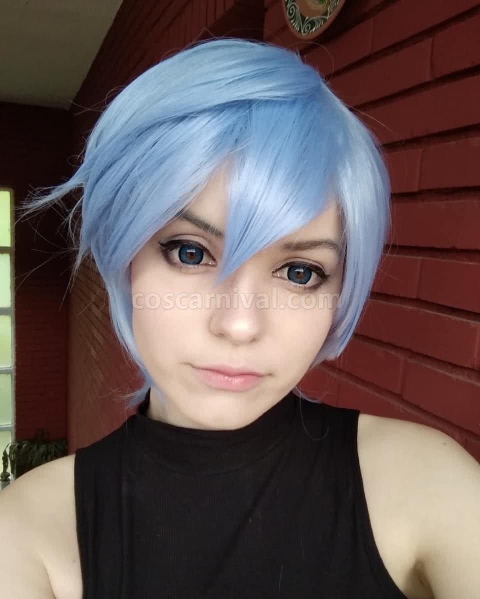 Ayanami Rei Short Light Blue Cosplay Costume coscarnival