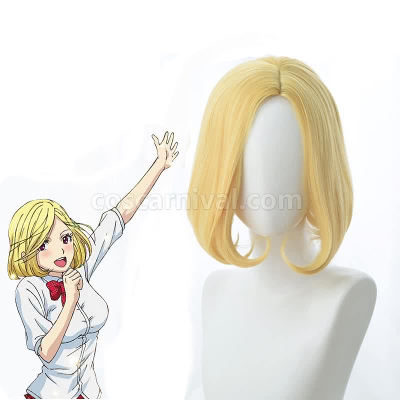 back street girls blond medium long wigs custom cosplay