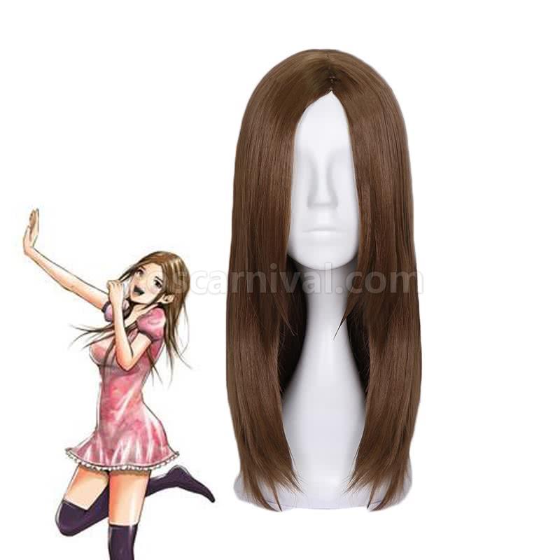 back street girls brown long straight wigs anime cosplay costumes