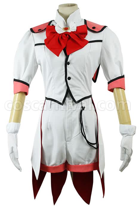 Binan Koukou Chikyuu Bouei Bu Love! Batlava Scarlet Cosplay Costume, front view