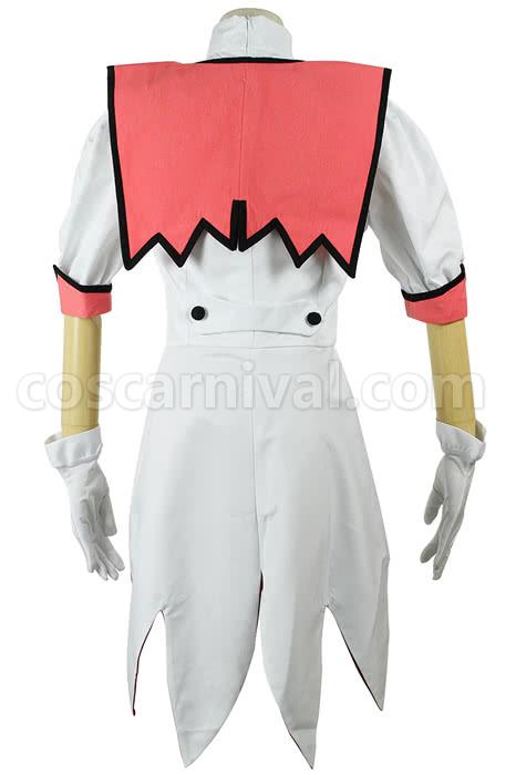 Binan Koukou Chikyuu Bouei Bu Love! Batlava Scarlet Cosplay Costume, back view