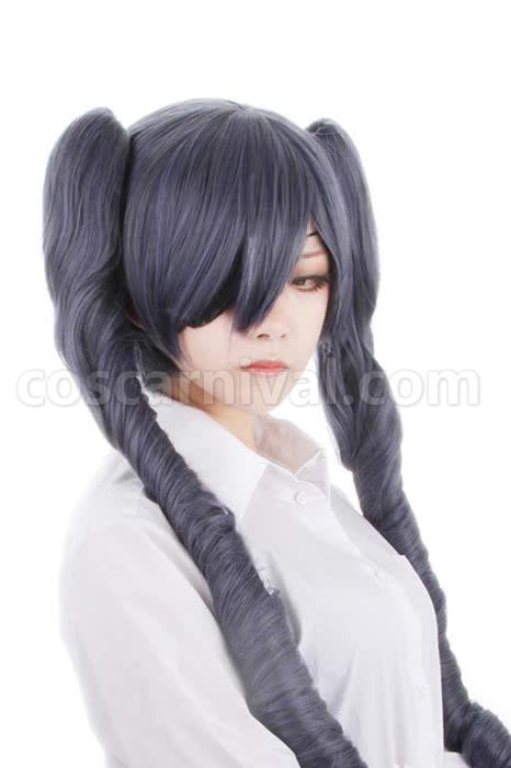 Black Butler Ciel Phantomhive Long Blue Grey Hair Cosplay Costume