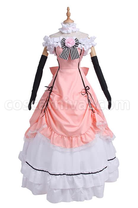 Black Butler Ciel Phantomhive Pink Princess Dress Cosplay Costume