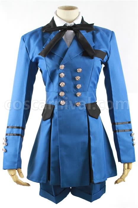Black Butler Earl Ciel Phantomhive Blue Uniform Cosplay Costume