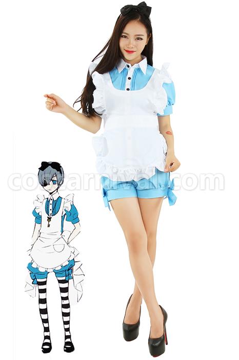 Black Butler Kuroshitsuji Ciel Phantomhive Maid Dress Costume