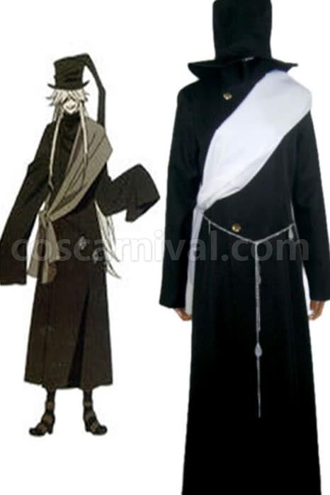 Black Butler Kuroshitsuji Grim Reapers Undertaker Uniform Cosplay Costume