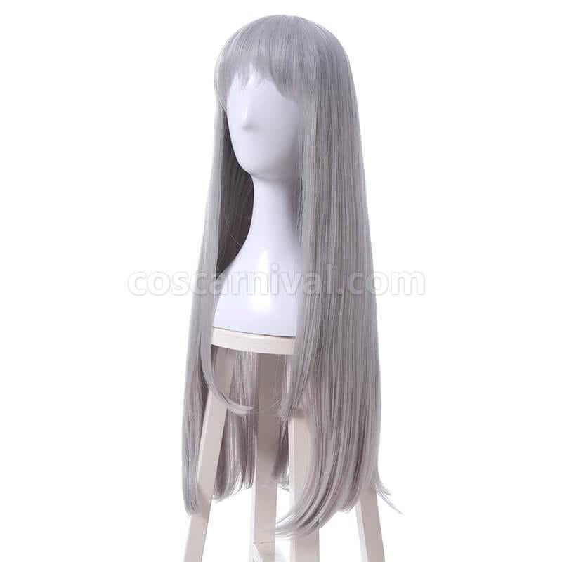 blend s hideri kanzaki wigs silver grey long straight synthetic hair wigs cosplay costume