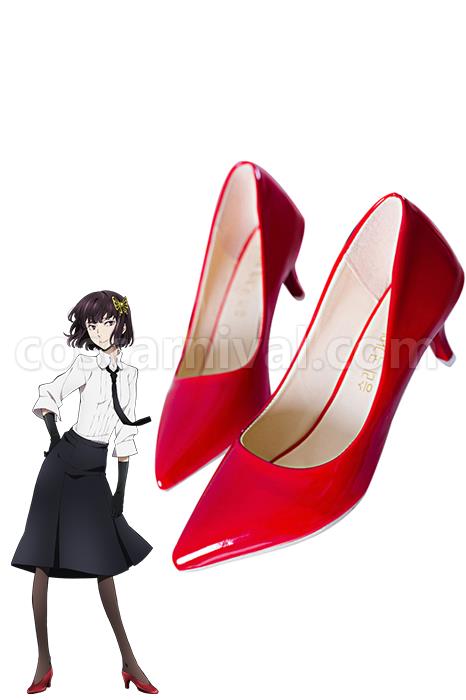 Bungou Stray Dogs Akiko Yosano Armed Detective Agency Shoes Red Shoes Costume