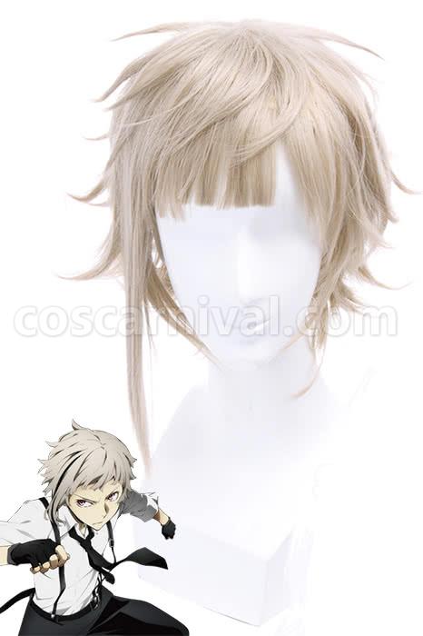 bungou stray dogs atsushi nakajima wigs men short hair wigs cosplay costume
