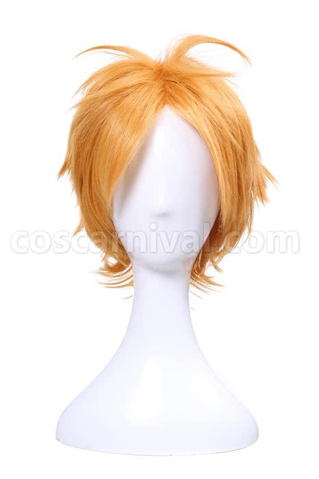 bungou stray dogs junichiro tanizaki orange brown short layered wigs anime cosplays