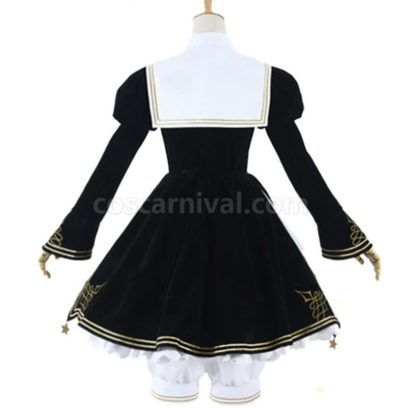 Cardcaptor 카드 캡쳐 사쿠라 기노모토 로리타 드레스 코스프레 의상