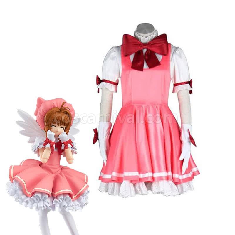 Cardcaptor Sakura Kinomoto Sakura Pink Dress Costume