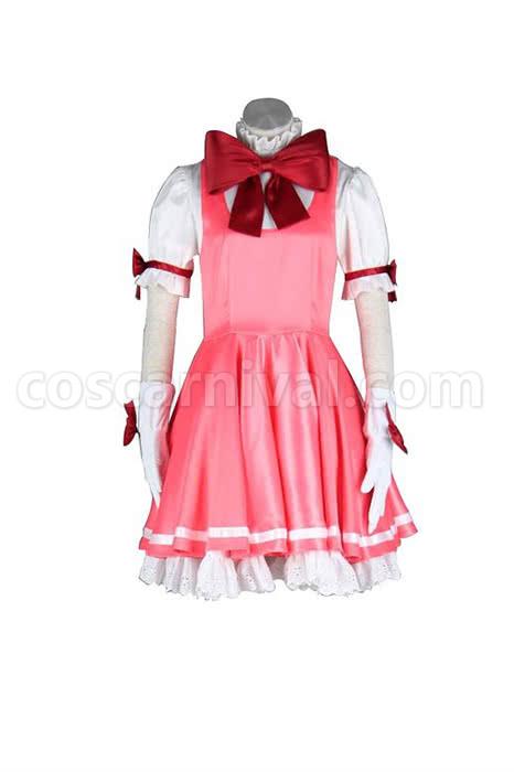 Cardcaptor 사쿠라 키노모토 사쿠라 핑크 드레스 코스프레 의상