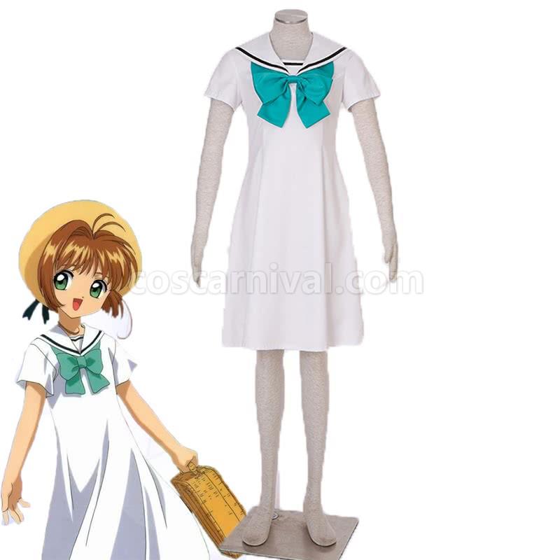 Cardcaptor Sakura Kinomotosakura 5th Version White Sailor Costumes