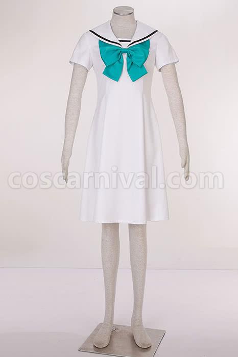 Cardcaptor Sakura Kinomotosakura 5th Version White Sailor Cosplay Costume