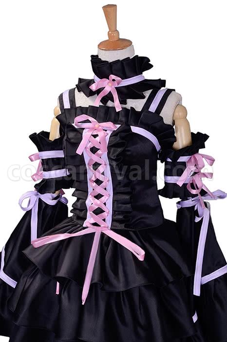 Chobits 블랙 프린세스 풀 드레스 코스프레 의상