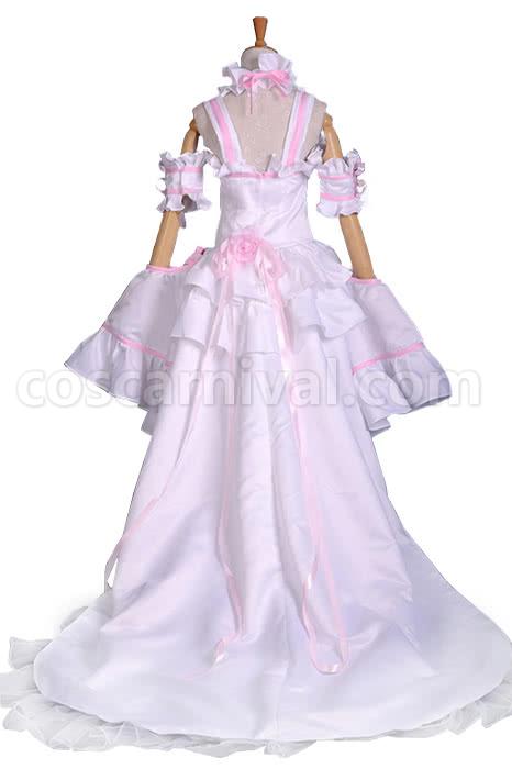 Chobits Chii 공주 화이트 코스프레 의상