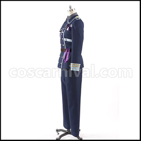 Touken Ranbu Wakizashi Danshi Honebami Toushirou Cosplay Costume coscarnival - Back View
