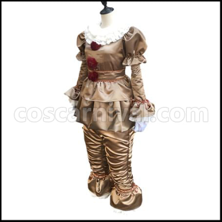 IT Pennywise Cosplay Costume coscarnival - Back View