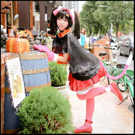 Love Live! Season 2 Insert Song Single 2 Love wing bell Dancing stars on me Nico Yazawa Cosplay Costume coscarnival - Side Profile