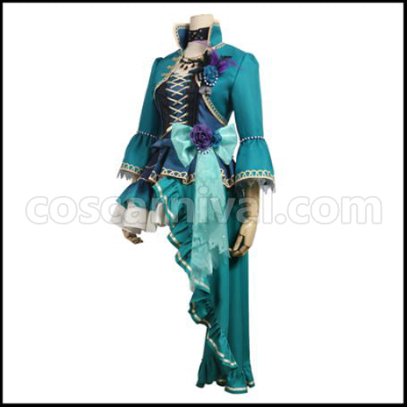 BanG Dream! Minato Yukina Roselia 5th Single Opera of the Wasteland Cosplay Costume coscarnival - Side Profile
