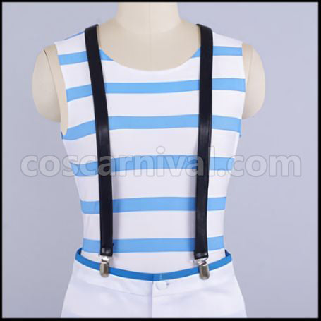 Free! Bessatsu spoon.2Di Rin Matsuoka Sailor Suit Cosplay Costume coscarnival - Back View