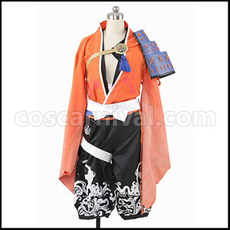 Touken Ranbu Uchigatana Swordsman Mutsunokami Yoshiyuki Cosplay Costume coscarnival - Front View