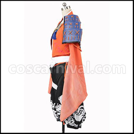 Touken Ranbu Uchigatana Swordsman Mutsunokami Yoshiyuki Cosplay Costume coscarnival - Side Profile