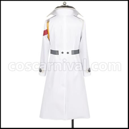DARLING in the FRANXX CODE:002 Zero Two Cosplay Costume with Coat and Hat coscarnival - Detail Close-up