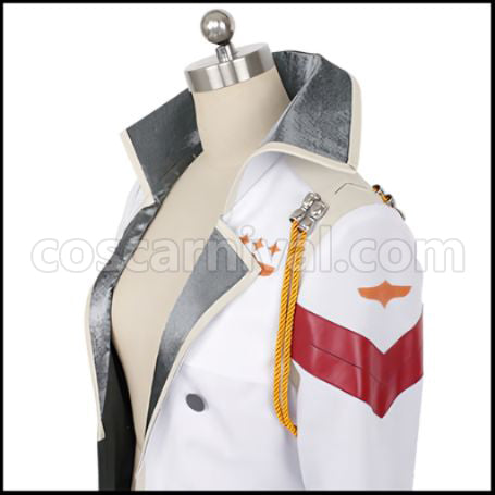 DARLING in the FRANXX CODE:002 Zero Two Cosplay Costume with Coat and Hat coscarnival - Collar Design