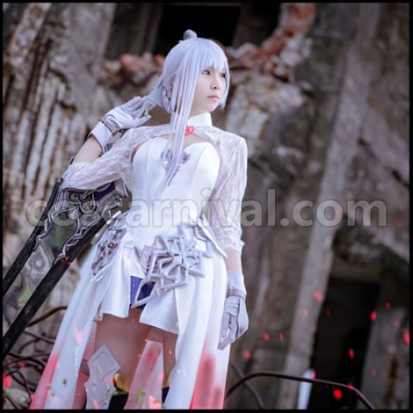 SINoALICE Justice Snow White Cosplay Costume Version 1 coscarnival - Front View