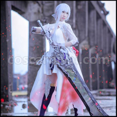SINoALICE Justice Snow White Cosplay Costume Version 1 coscarnival - Collar Design
