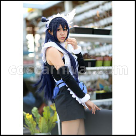 Love Live! Maid Mogu Mogu Love in Approach! Umi Sonoda Cosplay Costume coscarnival - Back View