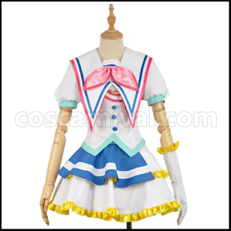 Love Live! Sunshine!! Aozora Jumping Heart Aqours Riko Sakurauchi Cosplay Costume coscarnival - Front View