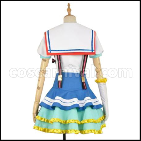 Love Live! Sunshine!! Aozora Jumping Heart Aqours Yoshiko Tsushima Cosplay Costume coscarnival - Back View