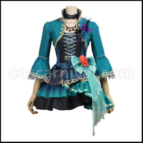 BanG Dream! Imai Lisa Roselia 5th Single Opera of the Wasteland Cosplay Costume coscarnival - Front View