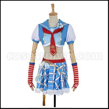 Love Live! School Idol Festival Marine Edition UR Rin Hoshizora Cosplay Costume coscarnival - Collar Design
