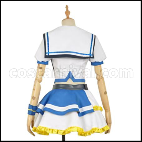 Love Live! Sunshine!! Aozora Jumping Heart Aqours Kanan Matsuura Cosplay Costume coscarnival - Back View